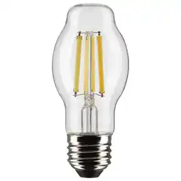 Walmart Satco 8 Watt BT15 LED - Clear - Medium base - 90 CRI - 2700K - 120 Volt offer