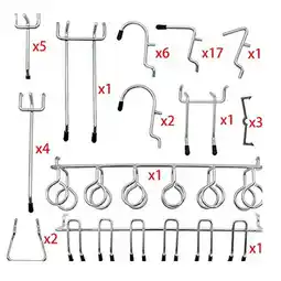 Walmart Taituoti 81Pcs Pegboard Hooks Assortment Heavy Duty Peg Hook Organization Wall Storage offer