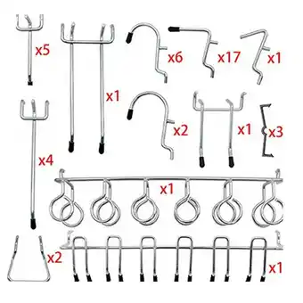 Walmart Taituoti 81Pcs Pegboard Hooks Assortment Heavy Duty Peg Hook Organization Wall Storage offer