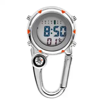 Walmart Aqyh Digital Carabiner Sport Watch - Luminous Anti-scratch Clip-on Watch for Outdoor Activities offer