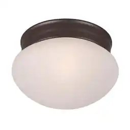 Walmart Maxim 5884FTOI 4.5 x 7.5 in. Essentials One Light Flush Mount, Oil Rubbed Bronze offer