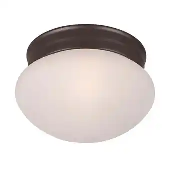 Walmart Maxim 5884FTOI 4.5 x 7.5 in. Essentials One Light Flush Mount, Oil Rubbed Bronze offer