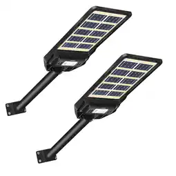 Walmart Solar Street Light 100W,Waterproof Dusk to Dawn Outdoor Lighting for Yard Garage Garden offer