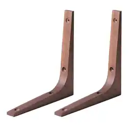 Walmart Tinksky 2Pcs Durable Wooden Shelf Brackets Wall Corner Brace Brackets Wall Rack Supports offer