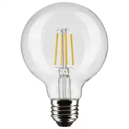 Walmart Satco 6 Watt G25 LED - Clear - Medium base - 90 CRI - 5000K - 120 Volt offer