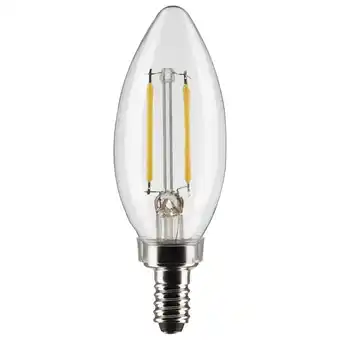 Walmart Satco 3 Watt B11 LED - Clear - Candelabra base - 90 CRI - 2700K - 120 Volt offer