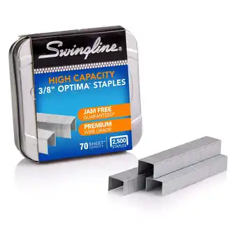 Walmart Swingline Optima High-Capacity Staples, Box Of 2,500 offer