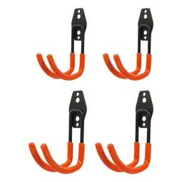 Walmart 4 Pcs Garage Hook Ladder Hooks Garden Tool Organizer Metal Hangers Wall Heavy Duty Organization offer