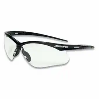 Walmart Jackson Safety 138-50009 Safety Glasses Black Frame & Blue Mirror Lens offer