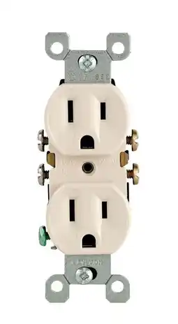 Walmart Leviton 15 amps 125 volt Light Almond Outlet 5-15R 10 pk offer