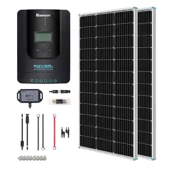 Walmart Renogy 200W 12V Off-Grid Premium Solar Kit with 20A MPPT Rover Controller offer