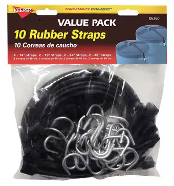 Walmart RUBBER STRAP 10PK offer