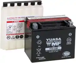 Walmart Yuasa YTX12-BS AGM Fresh Pack Battery (YUAM3RH2SIND) offer