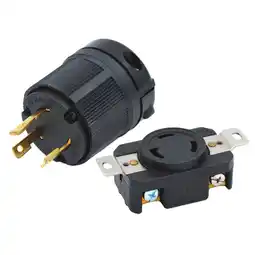 Walmart 2 Pcs NEMA L5-30 3-Holes Male Plug & Female Receptacle 30A 125V L5-30P L5-30R offer