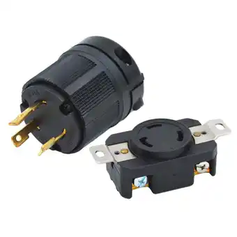 Walmart 2 Pcs NEMA L5-30 3-Holes Male Plug & Female Receptacle 30A 125V L5-30P L5-30R offer