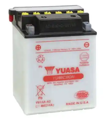 Walmart Yuasa Battery YUAM2214AIND Yumicron Battery - YB14A-A2 offer