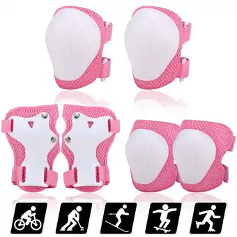 Walmart Protective Gear,Kids Pads With Wrist Knee Pads Set 6 In Wrist Children Safety In 3 Kit Siuke offer