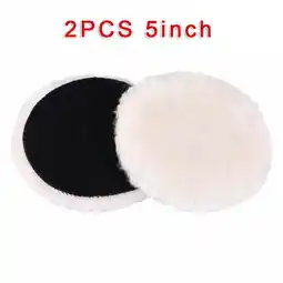 Walmart 2pcs 5/6/7 inch Wool Buffing Polishing Pads Bonnets Sanding On Car Buffer offer