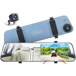 Walmart TOGUARD Backup Camera 5 Full HD 1080P Dash Cam Front and Rear Dual Lens with Waterproof Rear Camera offer