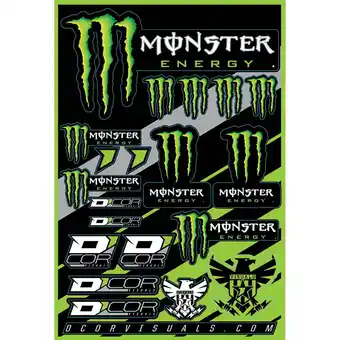 Walmart D'Cor Visuals Monster Energy Decal Sheet offer