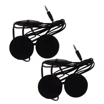 Walmart WSTEER 2pcs Motorcycle Headset 3.5mm Motorcycle Helmet Headset Motorcycle Helmet Intercom Headset offer