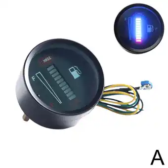 Walmart Universal Car Motorcycle Fuel Level Meter Gauge LED Light Display 12V 2 52mm K0 R9Z1 offer