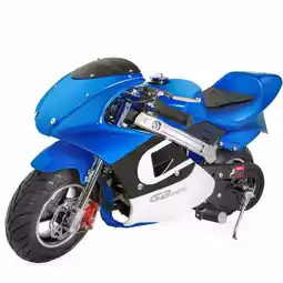 Walmart XtremepowerUS 40cc Kids Pocket Bike 4-Stroke EPA Mini Ride-On Pocket Bike Seat, Blue offer