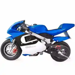 Walmart XtremepowerUS Mini Ride-On Bike Pocket Bike Off Road Padded Seat for Kids Teens Boys Girls, Blue offer