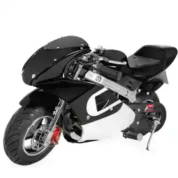 Walmart XtremepowerUS 40cc Kids Mini Pocket Bike EPA Ride-On Pocket Bike Seat - Black offer