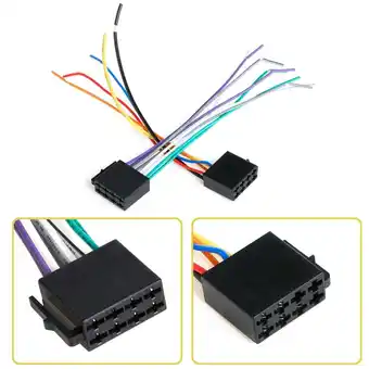 Walmart Universal Car Radio Wire Wiring Cabe Harness Adapter Connector Plug offer