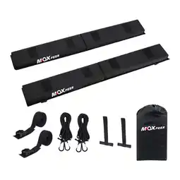 Walmart APLVFFZH Car Soft Roof Rack Pads Set Luggage Carrier System Universal Loop Straps offer