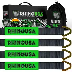 Walmart Rhino USA 2 x 38 Axle Tie-Down Straps (4-Pack) - 11,128 lbs Max Break Strength (3 lb) offer