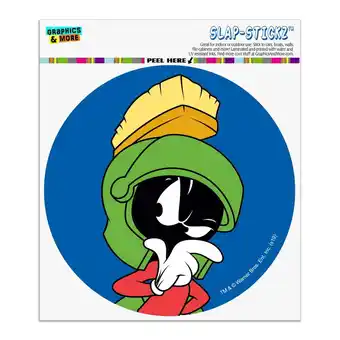 Walmart Looney Tunes Marvin The Martian Automotive Car Window Locker Circle Bumper Sticker offer