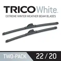 Walmart TRICO White 35-2220 Extreme Weather Winter Beam Wiper Blade Twin Pack (22, 20) offer