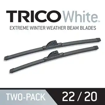 Walmart TRICO White 35-2220 Extreme Weather Winter Beam Wiper Blade Twin Pack (22, 20) offer