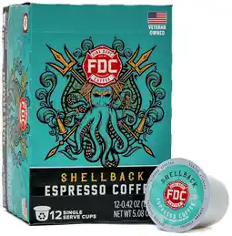 Walmart Fire Department Coffee, Shellback Espresso, Premium K-Cup Coffee Pods, Medium Roast (12 Pack) offer