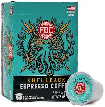 Walmart Fire Department Coffee, Shellback Espresso, Premium K-Cup Coffee Pods, Medium Roast (12 Pack) offer