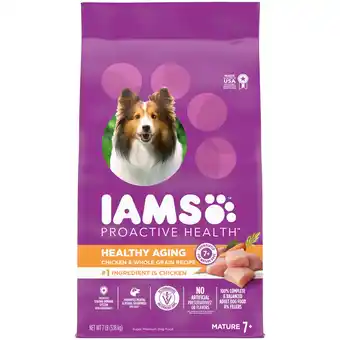 Walmart Iams Proactive Health Healthy Aging Adult With Real Chicken Dry Senior Dog Food, 7 Lb Bag offer