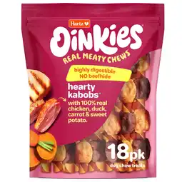 Walmart Hartz Oinkies Meathouse 'n' Veg Hearty Kabobs Dog Treats, 8.8 oz (18 Count) offer