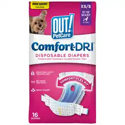 Walmart OUT! Pet Care Disposable Female Dog Diapers | Absorbent with Leak Proof Fit | XS/Small, 16 Count offer