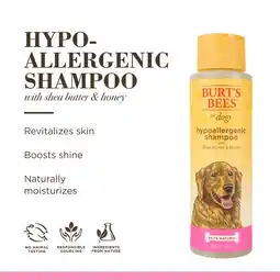 Walmart Burt's Bees Natural Hypoallergenic Shampoo Shea and Butter Honey for Dogs and Puppies offer