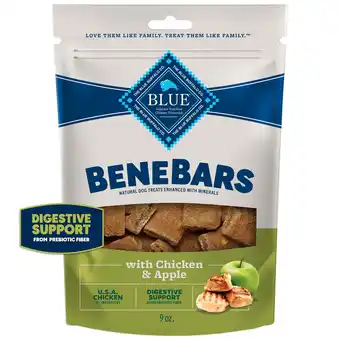 Walmart Blue Buffalo BeneBars Digestive Support Dog Treats, Chicken & Apple, 9-oz. Bag offer