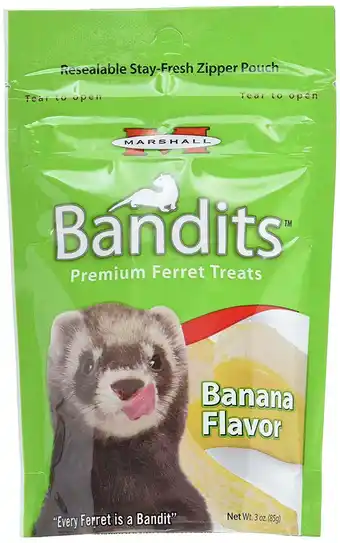 Walmart Marshall Bandits Premium Ferret Treat - Banana Flavor - 3 oz offer