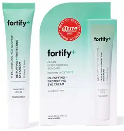 Walmart Fortify Skincare De-Puffing Eye Cream - Hydrating + Protecting - For All Skin Types - 30ml/1.0fl oz offer