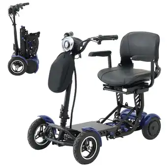 Walmart WIILAYOK Foldable 4 Wheels Mobility Scooters for Seniors and Adults, 300lbs Capacity, 25 Miles offer