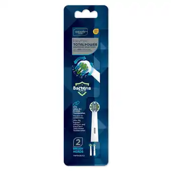 Walmart Equate EasyFlex TotalPower Replacement Toothbrush Brush Heads for Adults, 2 Count offer