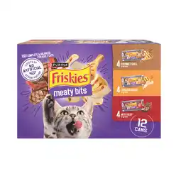 Walmart Friskies Gravy Variety Pack, Meaty Bits, Wet Cat Food, 12 Pack, 5.5 oz. Cans offer