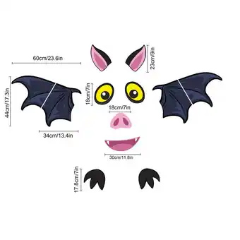 Walmart QTBIUQ Halloween Monsters Garage Door Decals, Suitable for Garage Door Decoration L offer