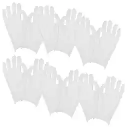 Walmart 6 Pairs Jewelry Inspection Gloves Mens Work Gloves Cotton Gloves for Coin Handling offer