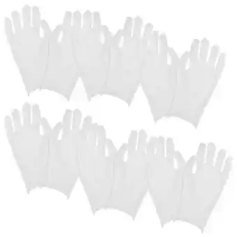 Walmart 6 Pairs Jewelry Inspection Gloves Mens Work Gloves Cotton Gloves for Coin Handling offer